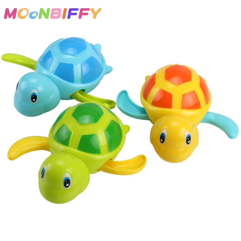 Single Sale Cute Cartoon Animal Tortoise Classic Baby Water Toy Infant Swim Turtle Wound-up Chain Clockwork Kids Beach Bath Toys