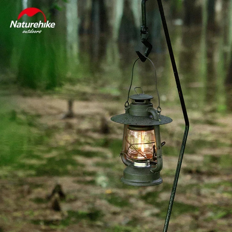 Naturehike Kerosene Lamp Coal Oil Lantern Retro Lighting Light Outdoor Camping Picnic Travel Photo Props Rainproof Portable