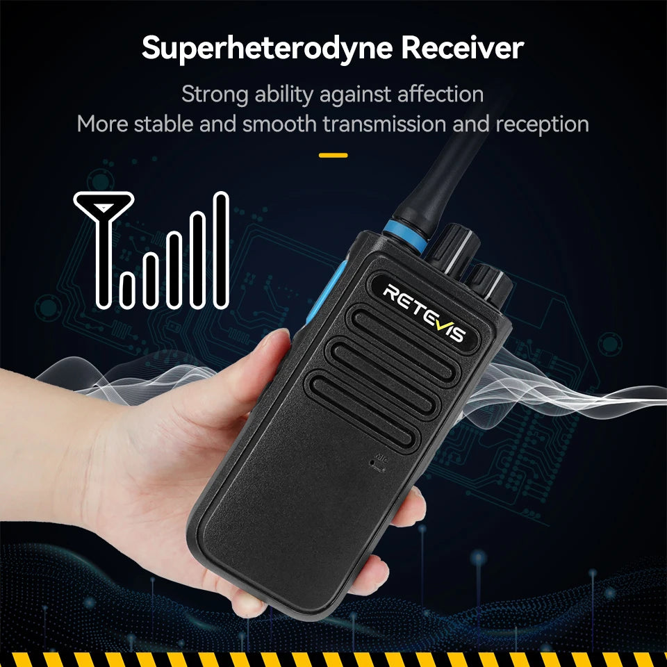 Retevis P1 DMR Digital Walkie Talkie Long Range Communication Radio Professional Walkie-Talkie UHF DMR Two-way Radio Transceiver