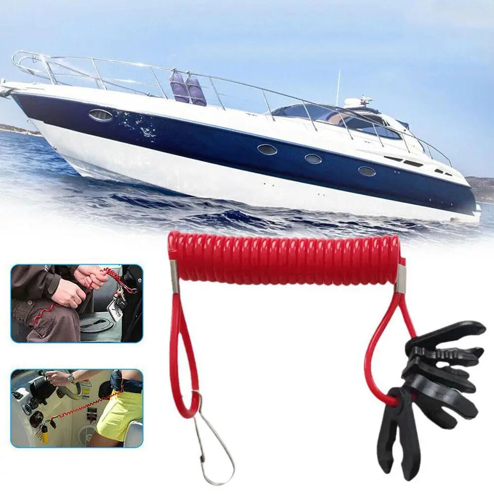 5 S Boat Engine Outboard Motor Kill Switch Lanyard Reminder Tether Flameout Rope Safety Motorboat Hot Rope Selling U T6h3