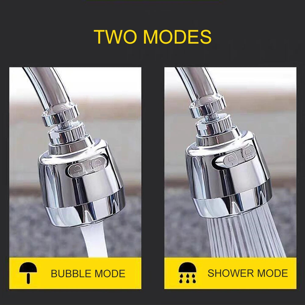 Dual Mode Kitchen Faucet Aerator 360 Degree Swivel Adjustable Sprayer Filter Diffuser Water Saving Nozzle Bath Faucet Connector