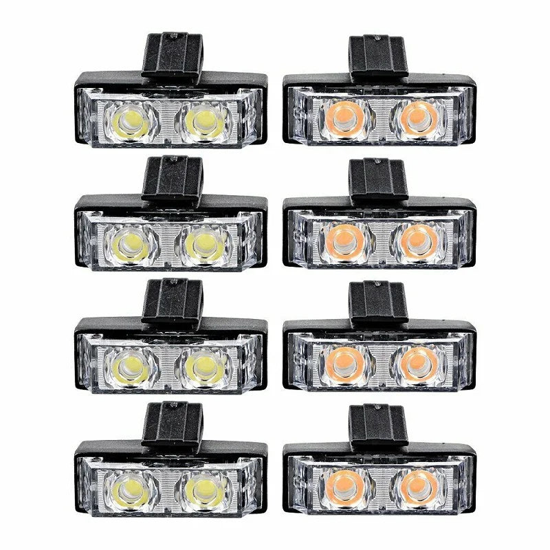 12V Vehicle Car Front Deck Grille LED Strobe Flash light Police Emergency Hazard Warning Strobe lamp Daytime running lights led