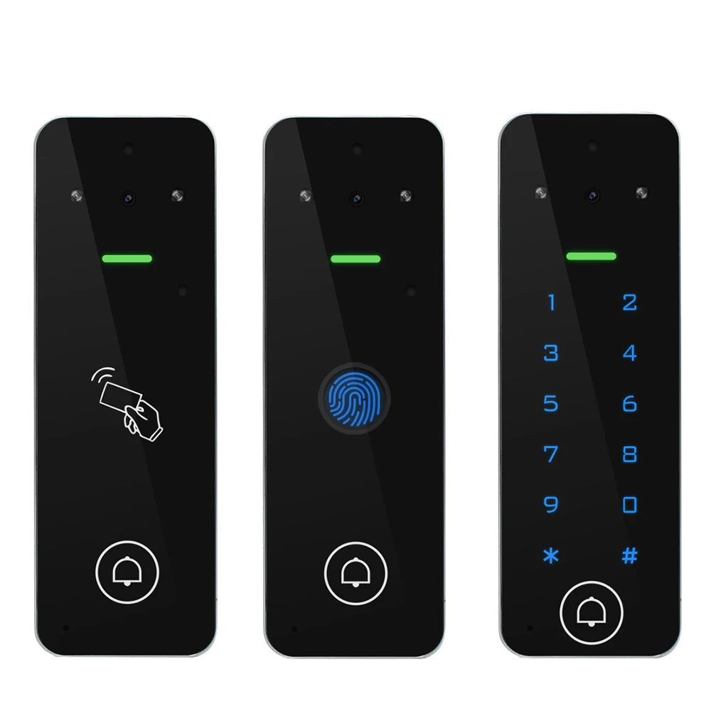 Wifi Home Video Intercom 1080P Video Doorbell Camera Biometric Fingerprint Access Control System Apartment Tuya Smart Life IP65