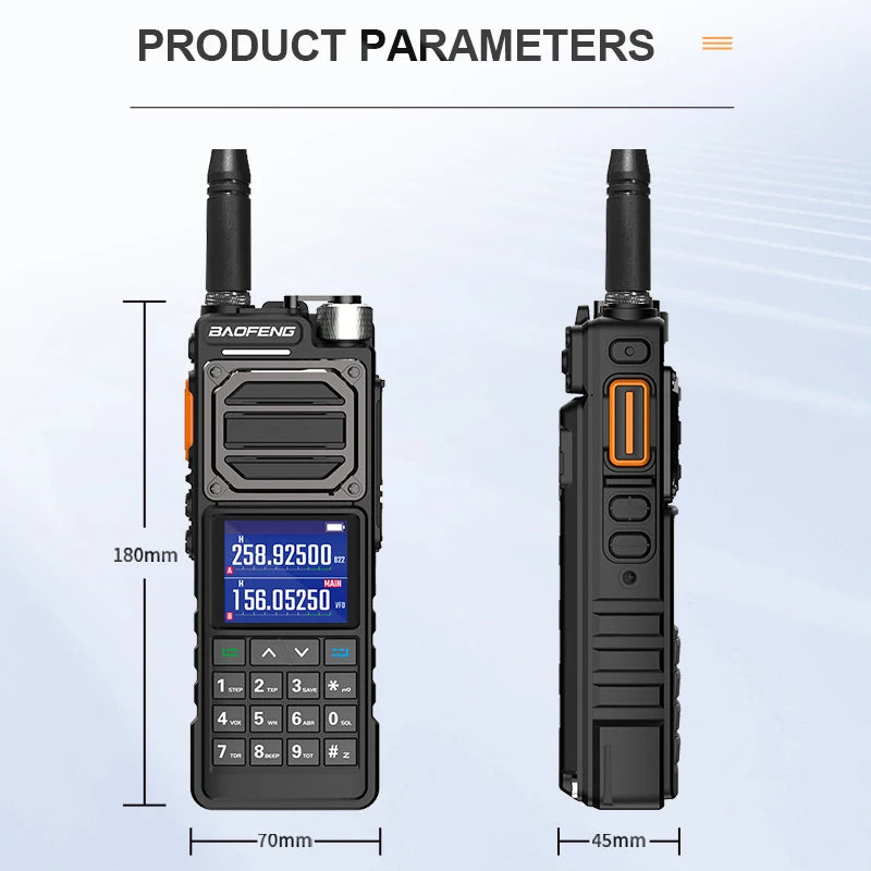 BAOFENG UV-25L Ham Radio High Powerful Tactical Walkie Talkie 50KM Four-Band Type-C 999Channel Two Way Radio BAOFENG NEW Upgrade