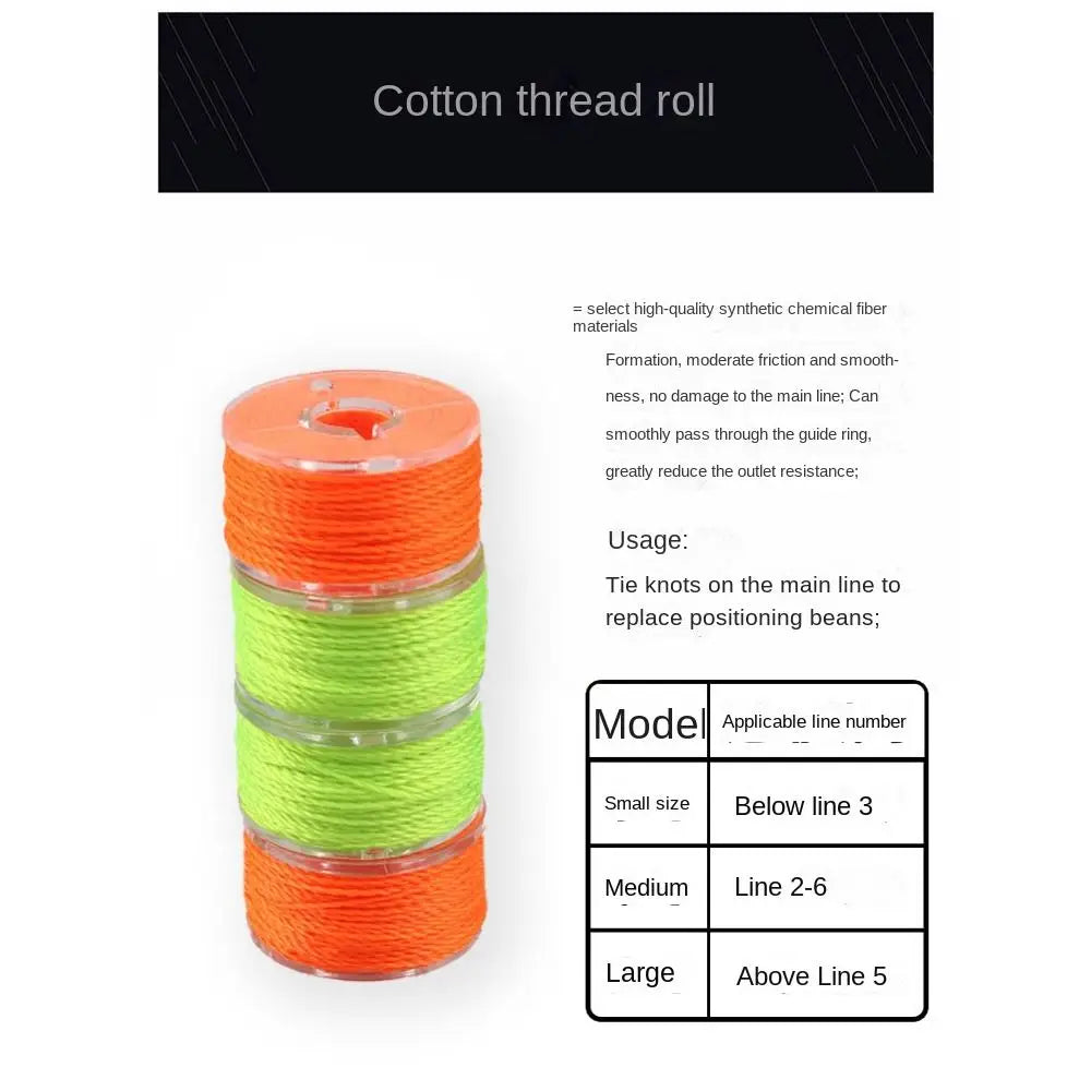 Fishing Tackle Cotton Knot Line Rock Sea S M L fishing trackle gear product Orange/Yellow Fishing Tool rock fishing accessories