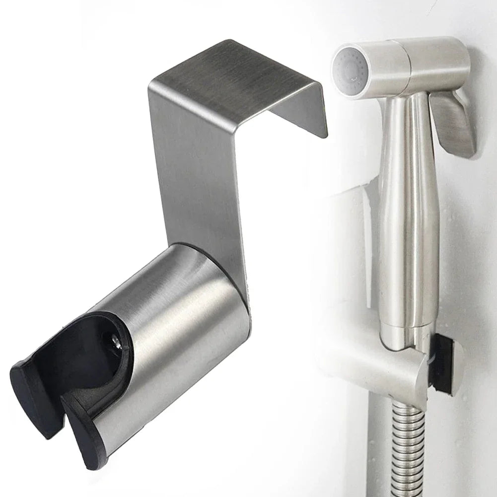 Bidet Sprayer Hook Holder Nail Tainless Steel Toilet Bathroom Attachment Wall Shower Head Holder Bracket