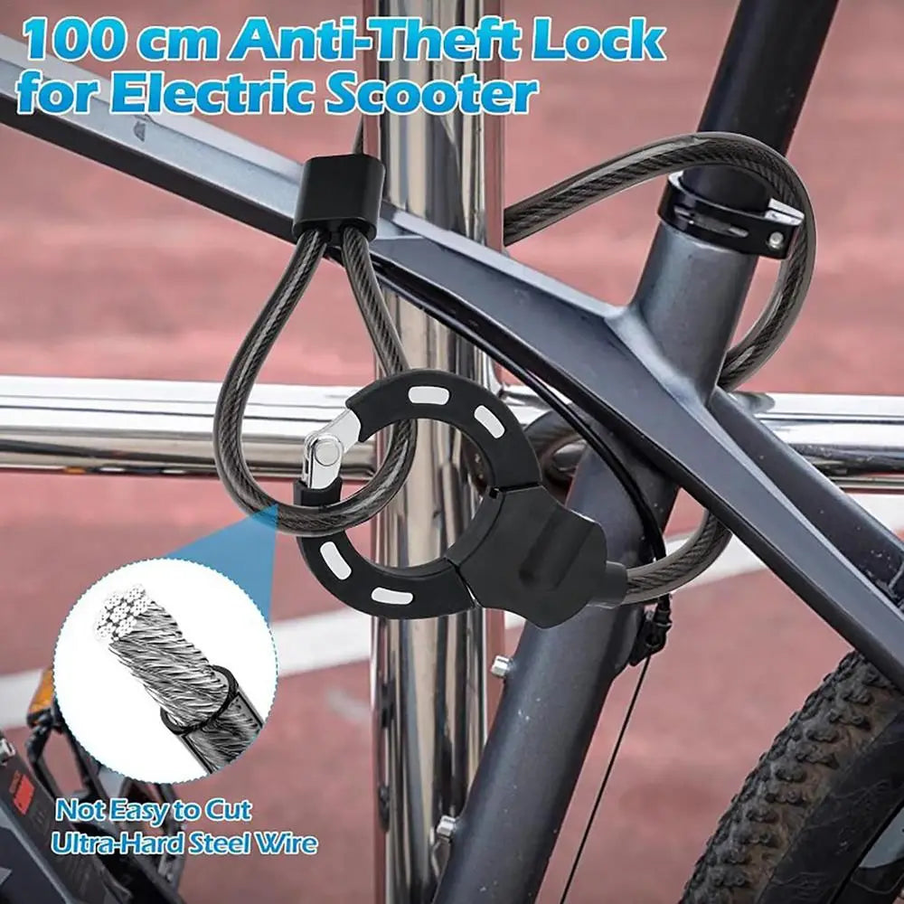 Anti-Theft Heavy Duty Security Lock Handcuff Lock for Scooters Bicycles Prams Scooter E-Scooter Motorcycle Cycling Equipment