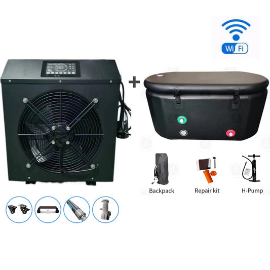 2024 New Professional Athlete 1HP Cold Water Ice Bath Chiller, Cold Water Circulation System Carries WiFi Filtered Ozone UV