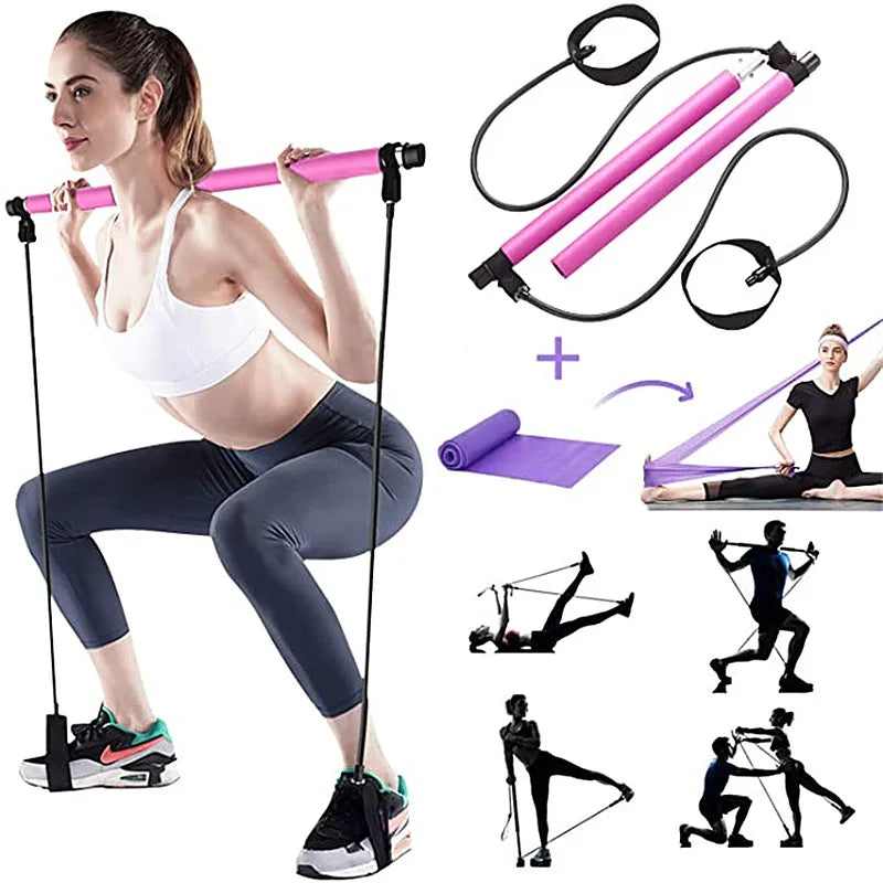 New Yoga Crossfit Resistance Bands Exerciser Pull Rope Portable Gym Workout Pilates  Trainer Elastic Bands  Fitness Equipment