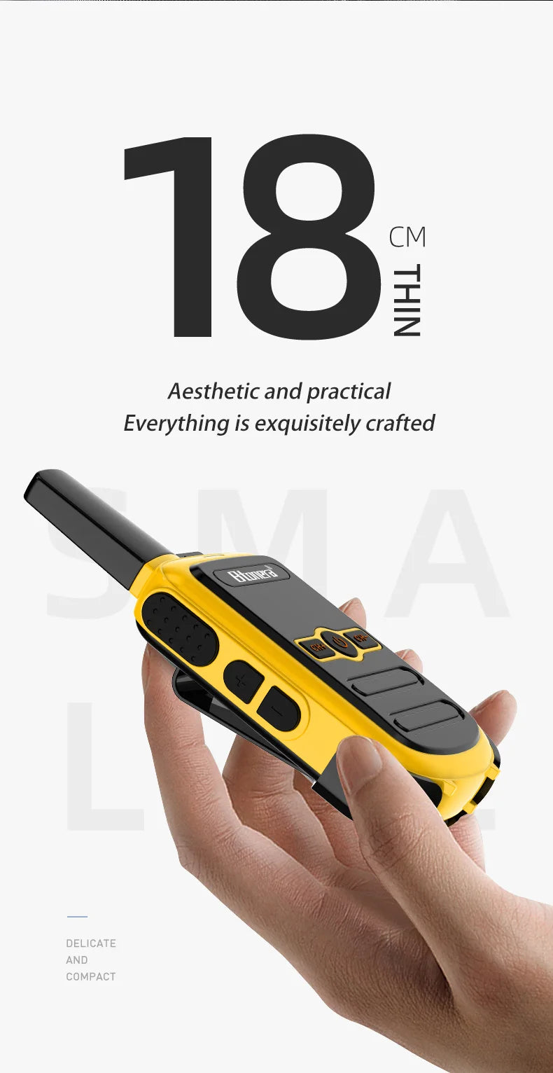 Mini Walkie Talkie Btonera BT-310 Portable Two Way Radio PMR FRS Radio Comunicador Long range Kids Walkie-Talkie for Hotel Busin