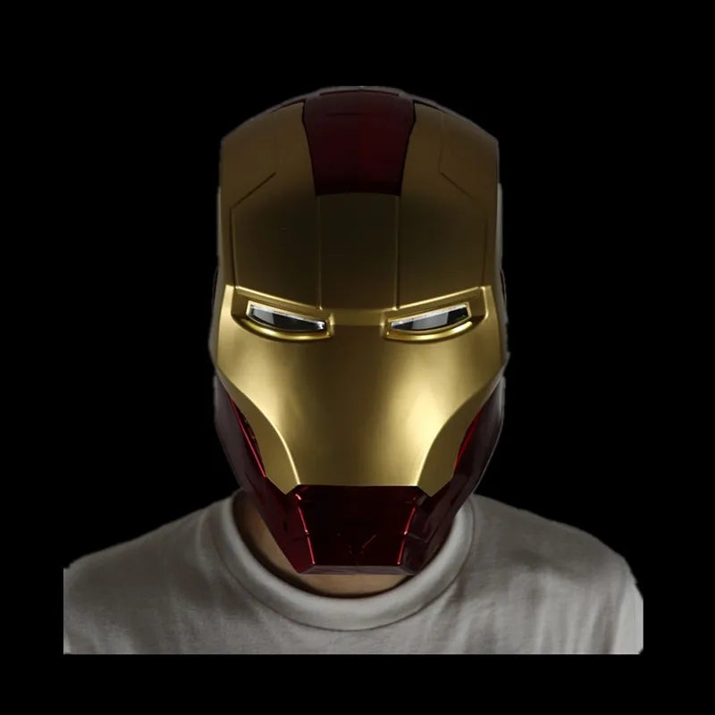 Marvel MK5 Helmet Cosplay Iron Man Electric Multi-piece Opening And Closing Voice Control Eyes Model Toy For Children Adult Gift