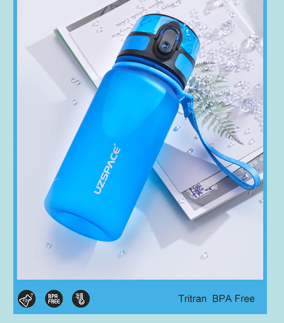 350ML Sport Water Bottle With Time Marker Girl Kids Portable Leakproof Eco-friendly No Smell Tritan Plastic Drinkware BPA Free