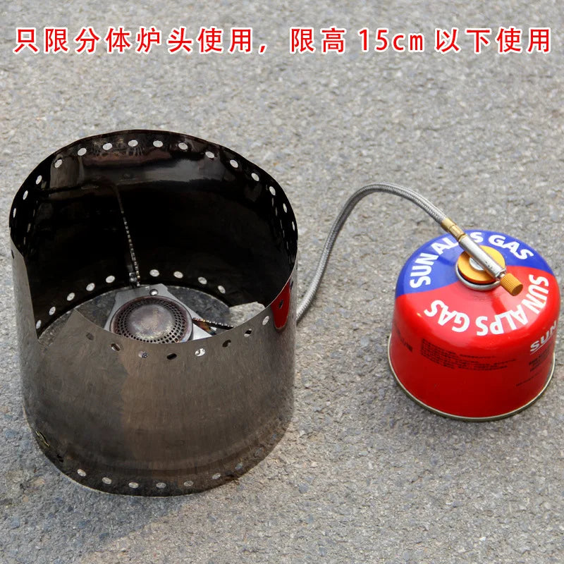 Mini Windshied Titanium Outdoor Camp Stove Wind Shield 15cm High Windproof Board Foldable Camp Titanium Windshield