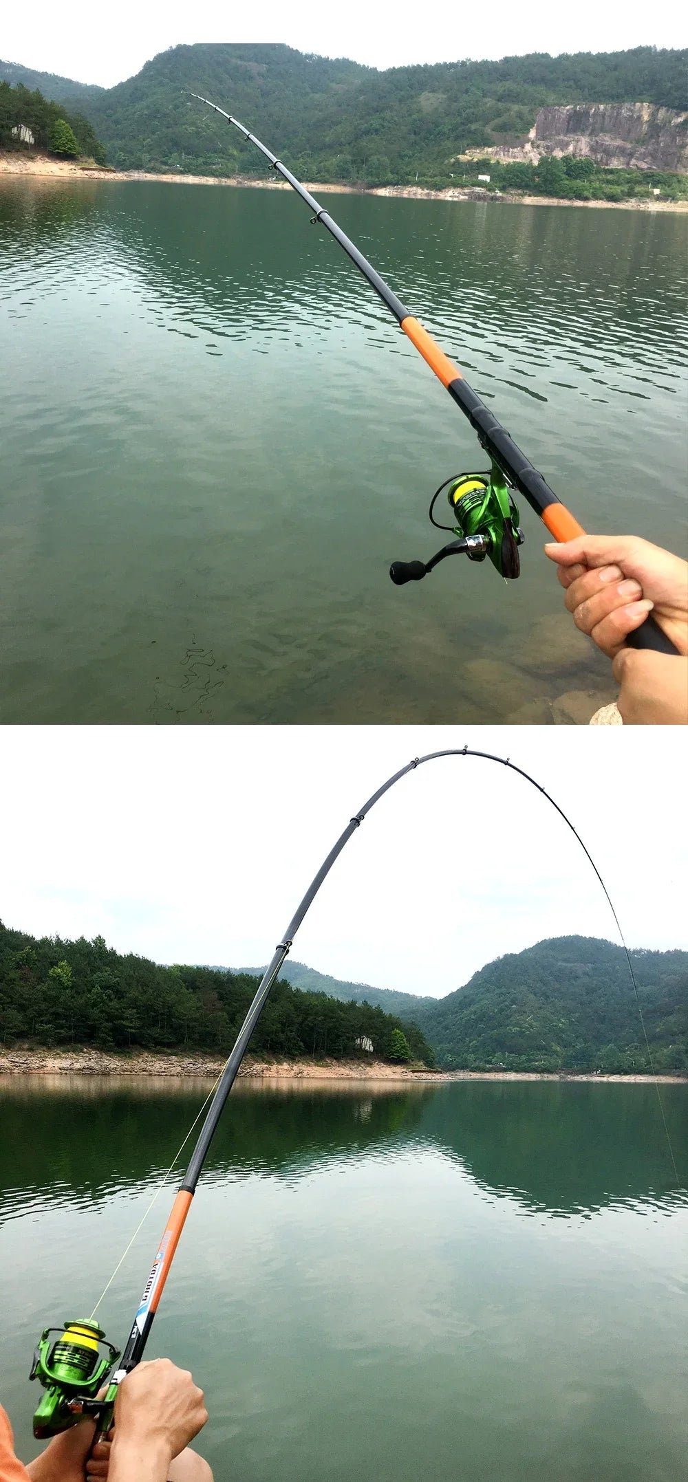 Bait Weight 10-50g Rock Fishing Rod Telescopic 2.7M-6.3M Carbon Fiber Spinning Sea Pole Super Hard Travel Boat Carp Fishing Gear