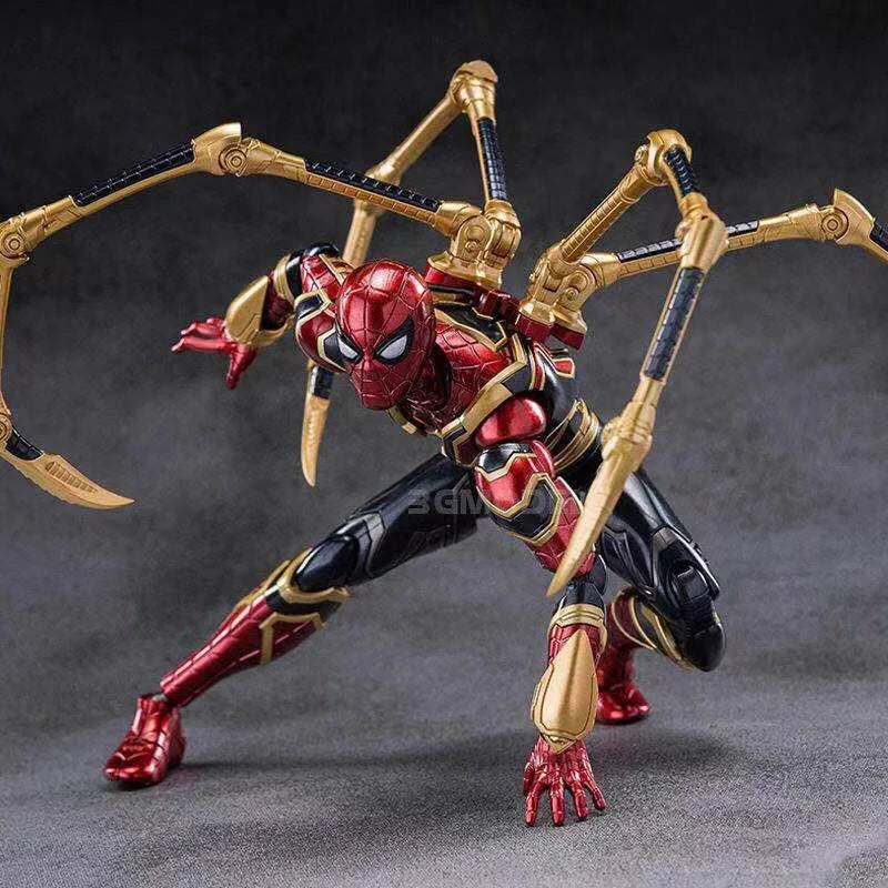 Hot Toys Avengers Mobile Hero Golden Claw Spider Man Handmade Gift For Children'S Birthday, Lucky Bag Toy, Children'S Day Hallow