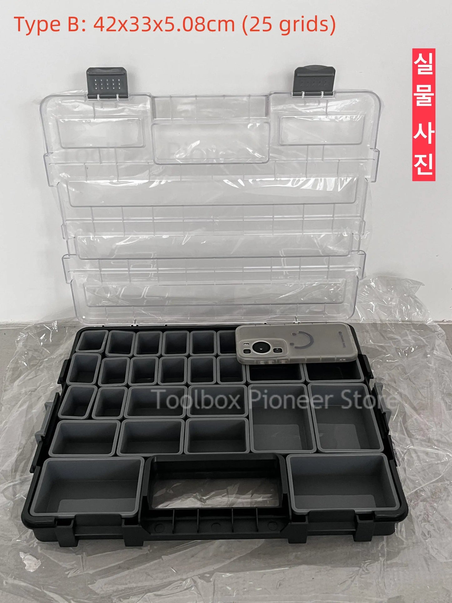 Stackable Tool Box Organizer Box Piece Container Garage Plastic Toolbox for Mechanic Workshop Suitcase Screw Storage Box