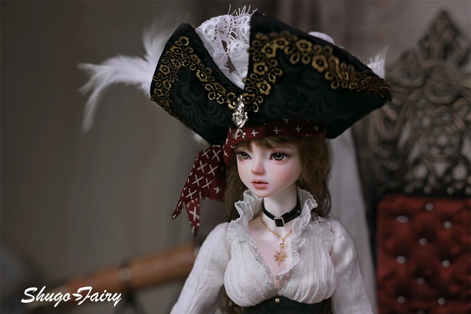 ShugaFairy Lynn Bjd Doll 1/4 Bariy Body  Middle Ages Sea Warrior Pirate Captain Moveable Joints Full Set FashionDoll