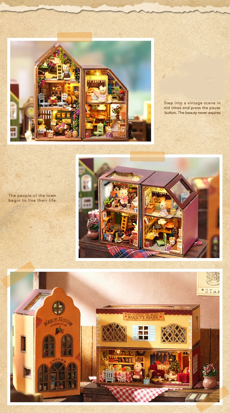 New Diy Mini Home Dollhouse With Furniture Light Miniaturas Doll House Casa Miniature items For Toys Birthday Gifts