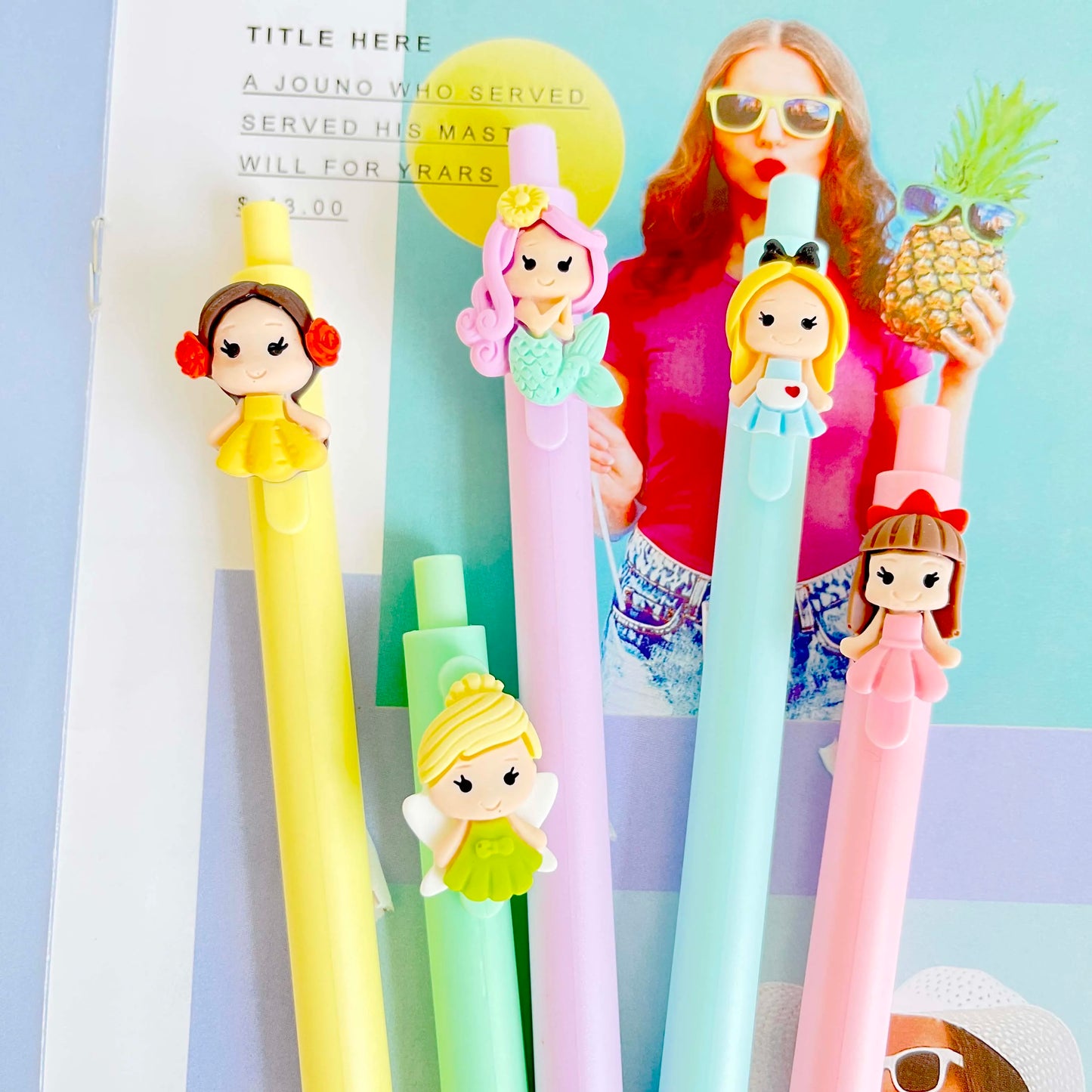 10pcs stationery cute the princess pens stationary pens back to school korean stationery cute things pens kawaii cute pen