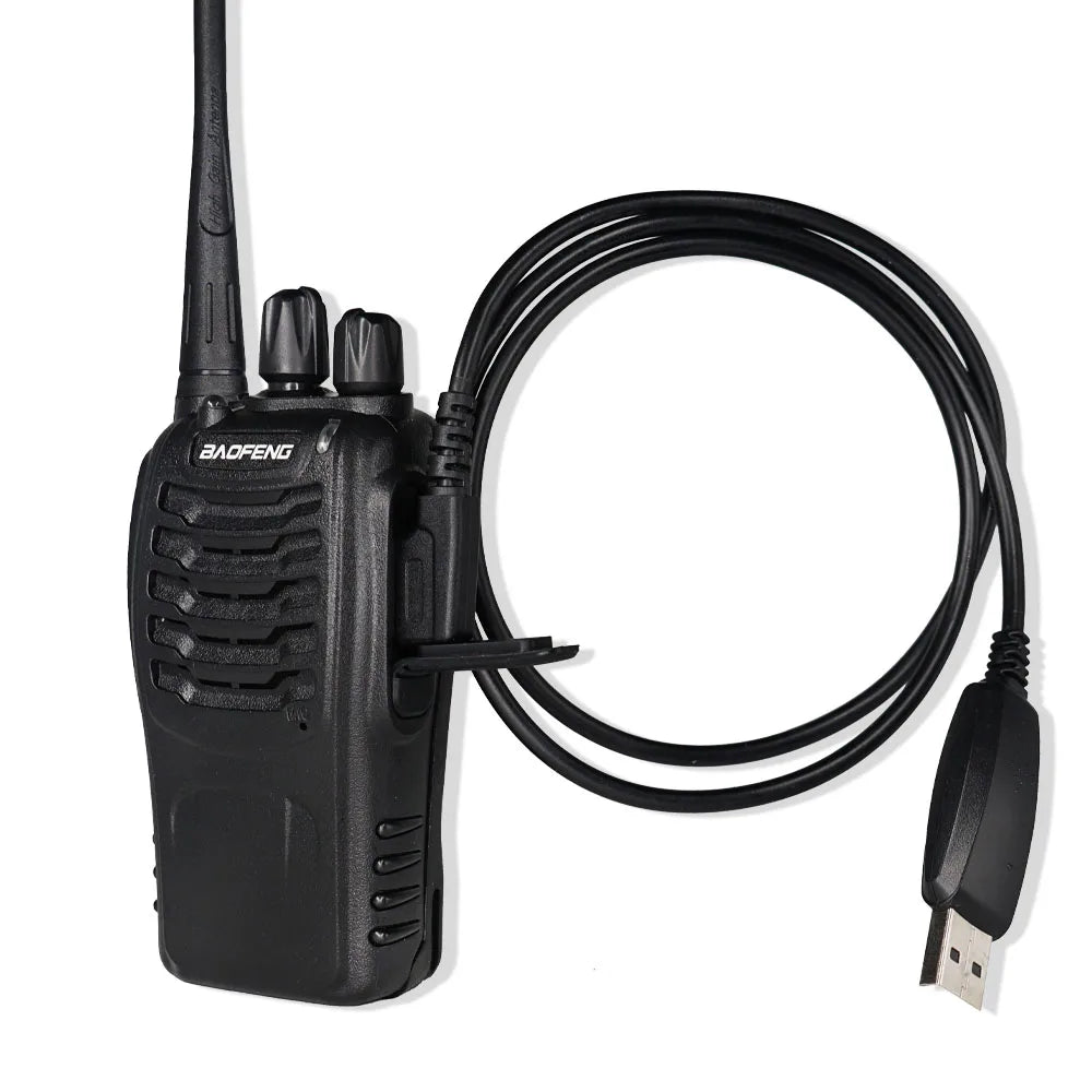 Baofeng Walkie Talkie Accessories 2 Pin Speaker Microphone USB Prorgarmming Cable Antenna Accessray For UV-5R BF888S UV-82 5RPRO