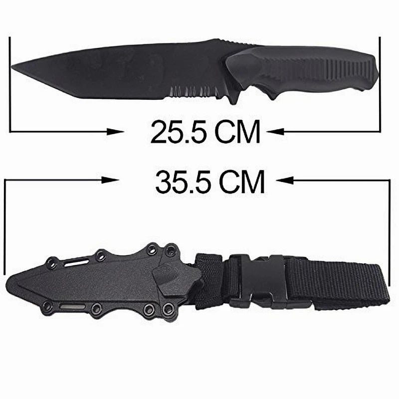 zlangsports 1:1 Tactical Airsoft Rubber Knife Military Training Martial Arts CS Cosplay Halloween Soft Knives Dagger Model