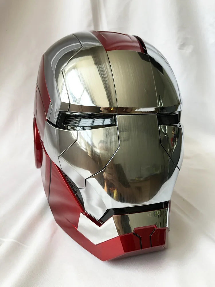 Marvel MK5 Helmet Cosplay Iron Man Electric Multi-piece Opening And Closing Voice Control Eyes Model Toy For Children Adult Gift