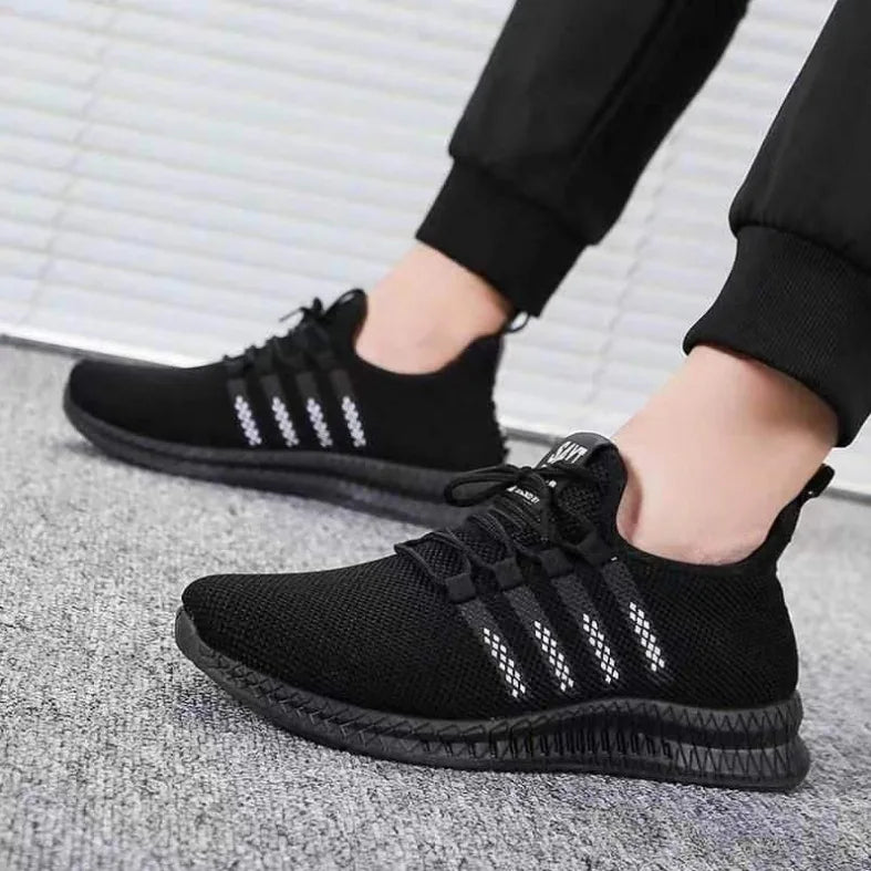 2024 Summer Flying Weaving Men's Casual Shoes Low cut Trendy Sports Shoes Men's Running Shoes Korean Edition Trendy Shoes