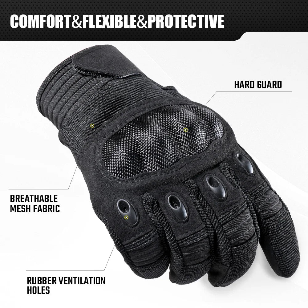 Touch Screen Tactical Gloves Outdoor Cycling Sports Hiking Camping Hunting Airsoft Combat Bicycle Hard Shell Anti-skid Gear Men