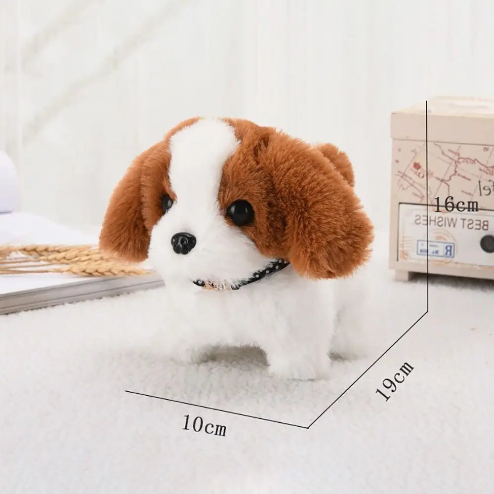 Walk Bark Nod Wag Tail Simulation Electric Dog Plush Electric Puppy Bottom Switch Electric Pet Kids Toys