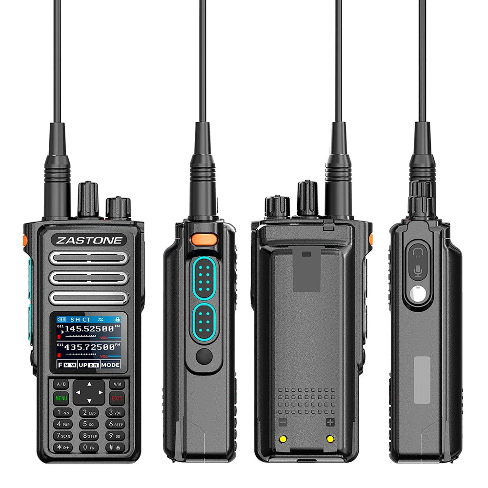 ZASTONE M9 10W Walkie Talkie Ham Amateur 2 Way Radio AM Air Aviation Band High Power Walkie-Talkie CTCSS FM Radio