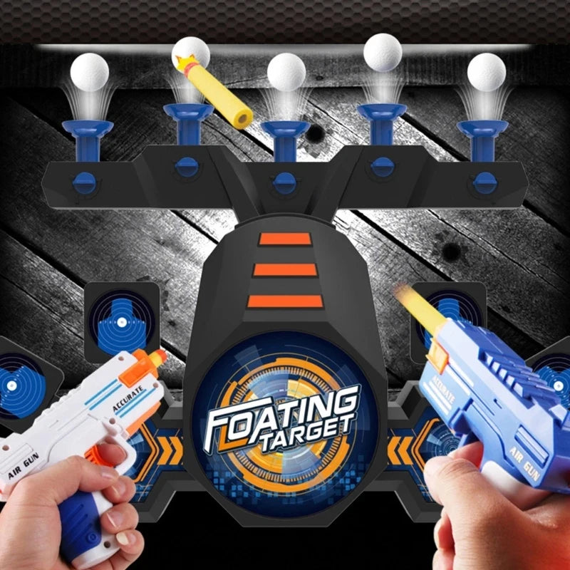 New Electric Floating Flying Ball Shooting Target with Double Pistol Soft Bullet Gun Shooting Target Children's Toy Gun Set Gift