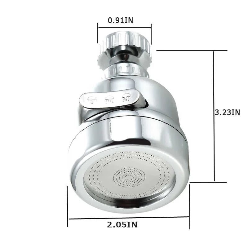 Universal 3Mode Kitchen Faucet Adapter Aerator Shower Head Pressure Home Water Saving Bubbler Splash Filter Tap Nozzle Connector