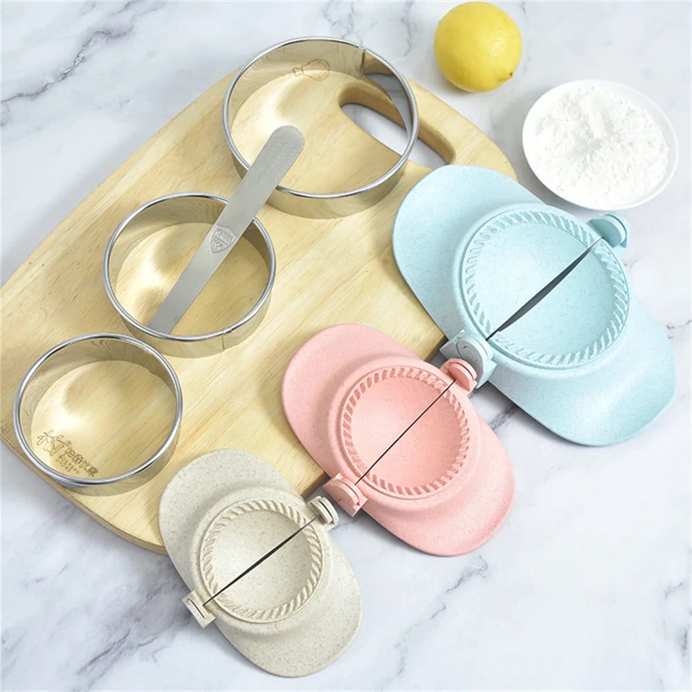 New DIY Dumplings Maker Wheat Straw Dumpling Mold Dumpling Wrapper Gadget Dumpling Clips Pastry Baking Molds Kitchen Accessories