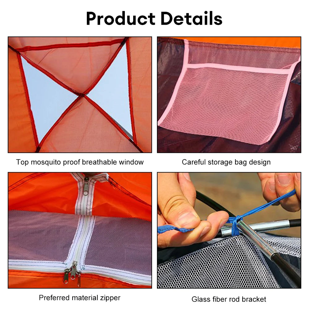 Portable Outdoor Camping Tent Shower Tent Simple Bath Cover Changing Fitting Room Tent Mobile Toilet Fishing Photography Tent