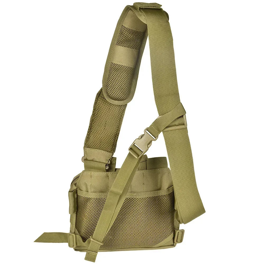 Tactical 2 Banger Bag Messenger Range Bags Hunting Large Capacity Storage Bag Crossbody Shooting Hunting Gear Chest Bags