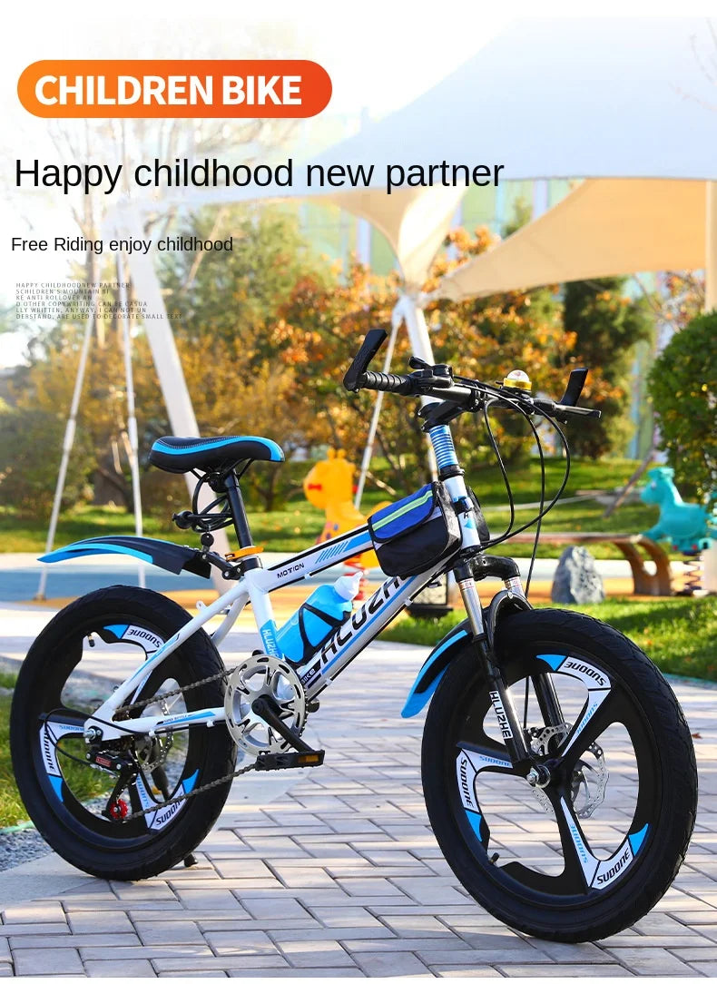 Children's Double Brake Mountain Bike Boys and Girls Bicycles Gear 18 " 20" 22 " Dropshipping New Drop-shippping