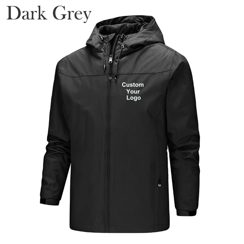 New men's Custom Your Logo Jackets Waterproof Windproof Breathable Jacket Men Fashion Outdoor Mountain&Hiking Softshell Jackets