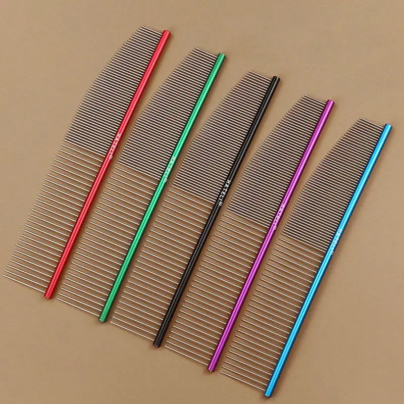 Ultra-light Pet Comb Aviation Aluminum Comb Dog High-end Grooming Comb Cat Dogs Cleaning Brush Pin Comb Hair Brush Dropshipping