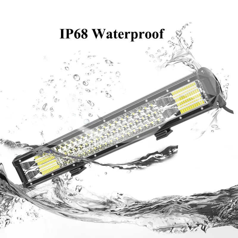 Tractor LED Work Light Bar 12V 24V 30V Combo Spot Flood IP68 For Off Road Harvester Vehicles SUV 4x4 4wd Truck Jeep Lorry