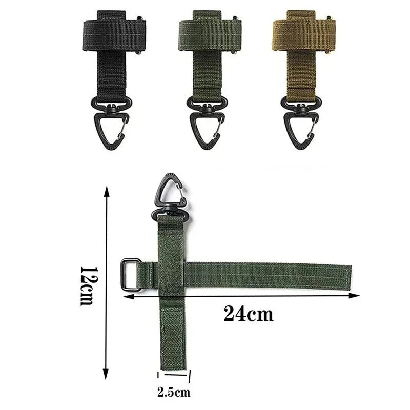 Glove Buckle Nylon Webbing Outdoor Tactical Gloves for Military Enthusiasts Climbing Rope Triangle Storage Buckle Battle Belt