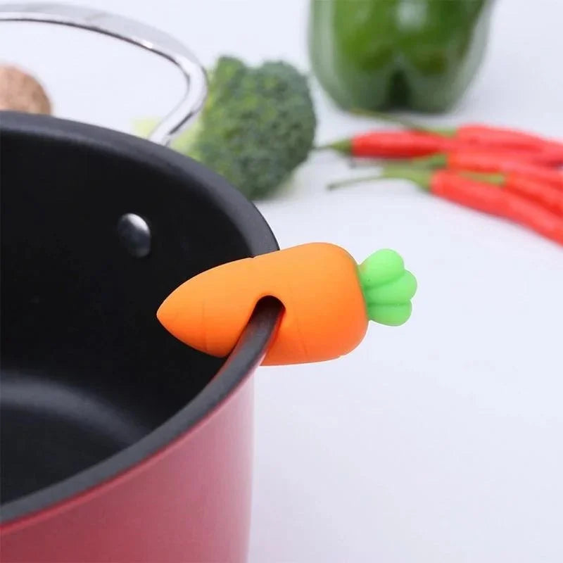 Silicone Pot Lid Anti-spill Rack Heat-resistant Anti-Overflow Stoppers Pot Cover Lifter Holder Creative Kitchen Tools Gadgets