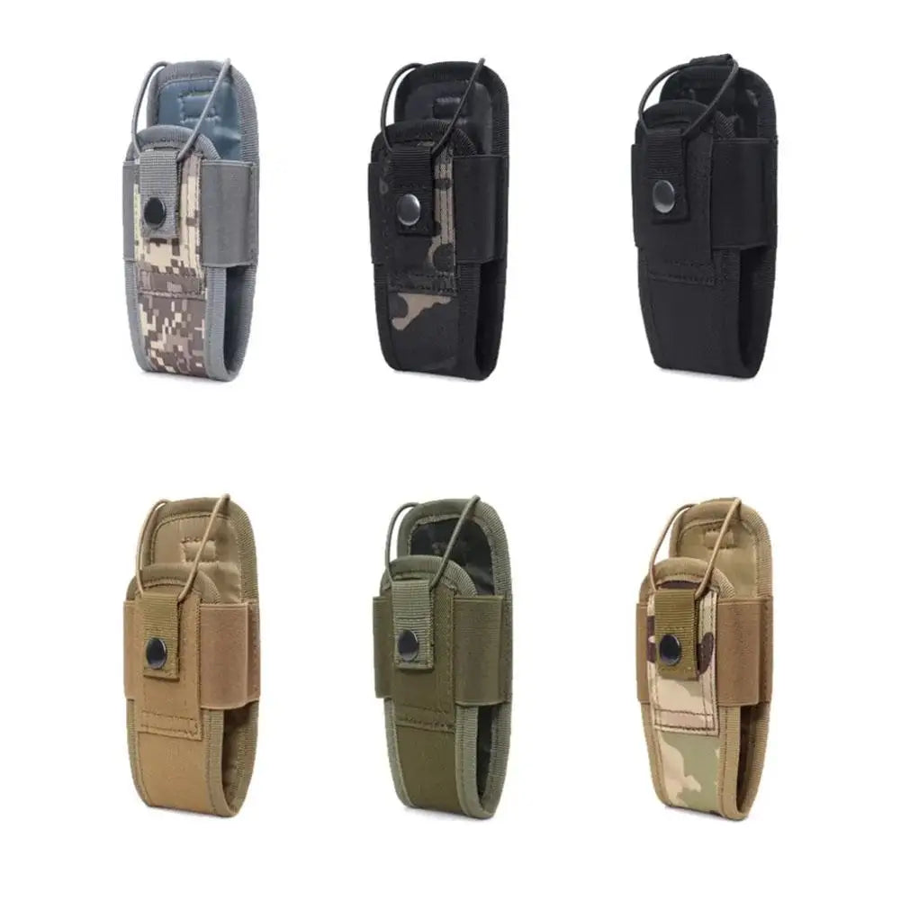 Tactical Walkie Talkie Carry Bag Molle Radio Pouch Holder Pocket Portable Outdoor Hunting Sports Waist Bag Interphone Holster