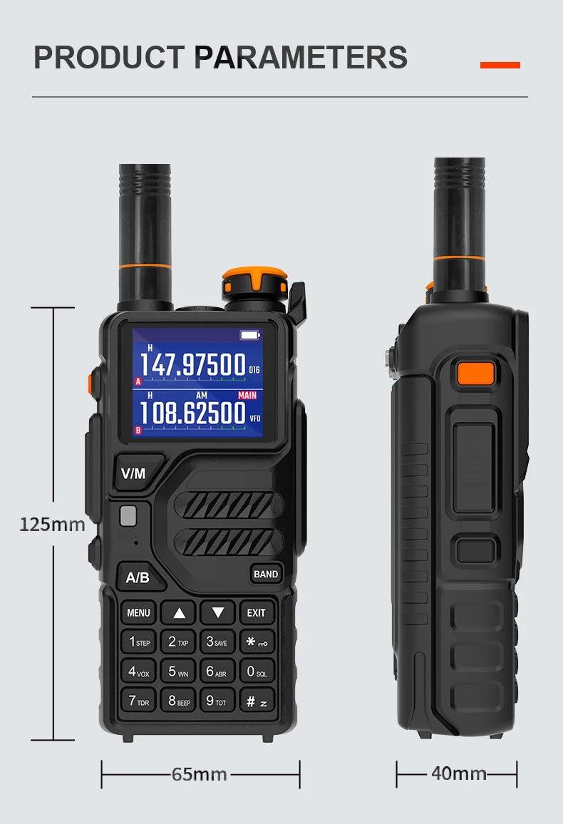 Baofeng UV K5 Plus Walkie Talkie Portable Am Fm TwoWay Radio Comumicador Station Amateur Ham Wireless Long Range Receiver Radios