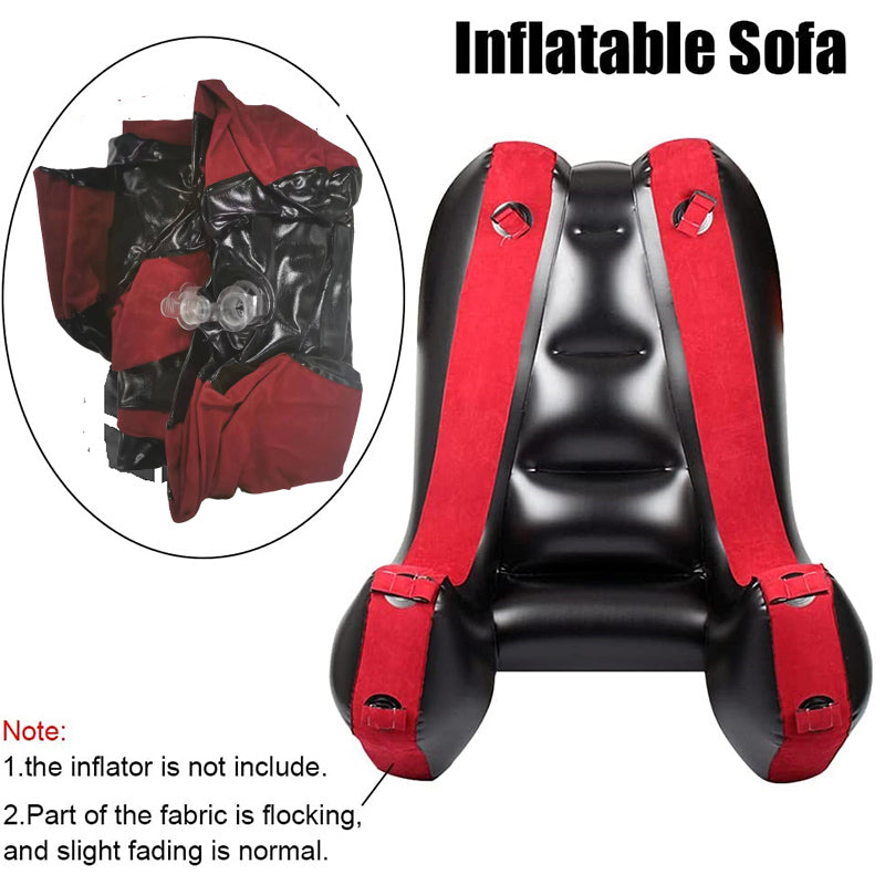 BDSM Open Leg Bondage Cushion Inflatable Sofa With Cuff Kit Furniture For Couple Deeper Position Support Chair Exotic Night