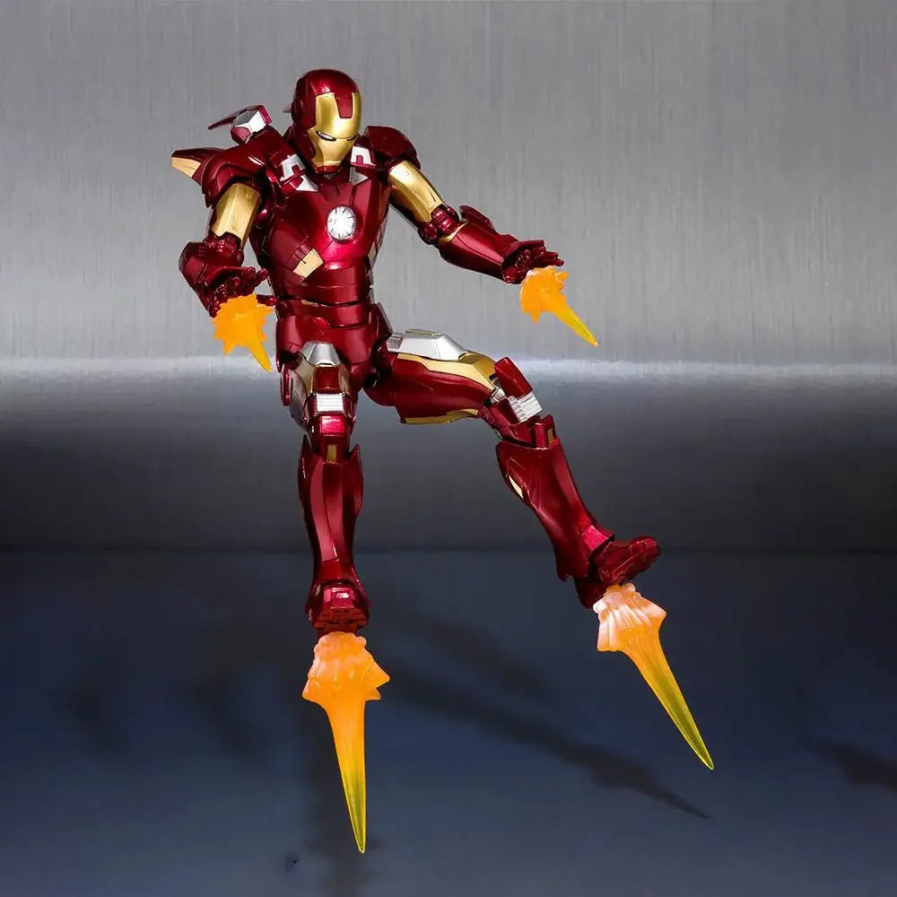 Hot Toys Iron Man MK7 MK20 Nano Armor Avengers League Sculpture Edition Handicraft Model for Adult and Child Toys