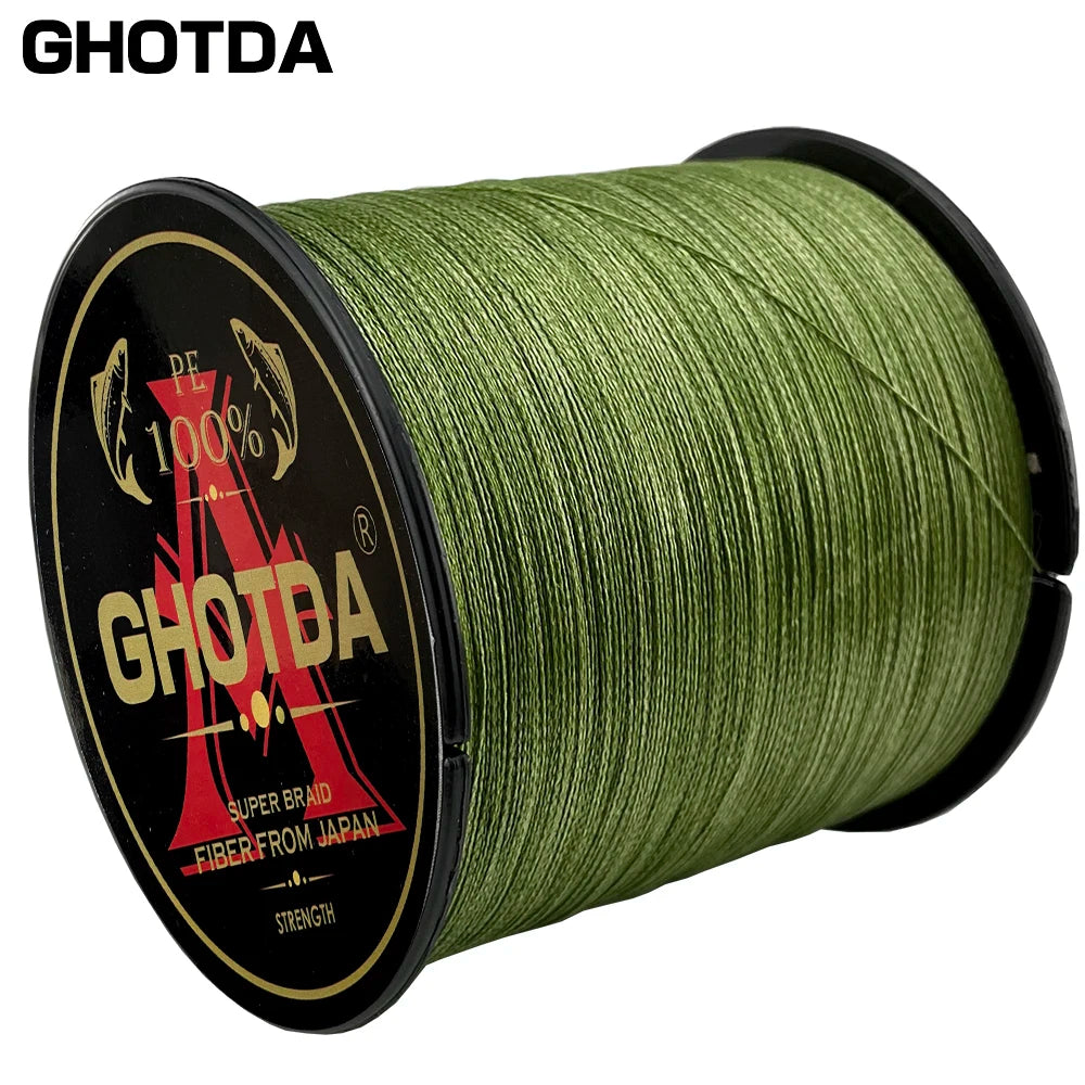 Ghotda 8X Super Strong Braided Fishing Line Multicolor Multifilament Carp Fishing Line 1000m-300m Fishing Gear