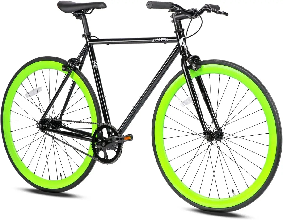 Single-Speed Fixed Gear Urban Commuter Fixie Bike Flip Flop Hub Bicycle, Multiple Colors