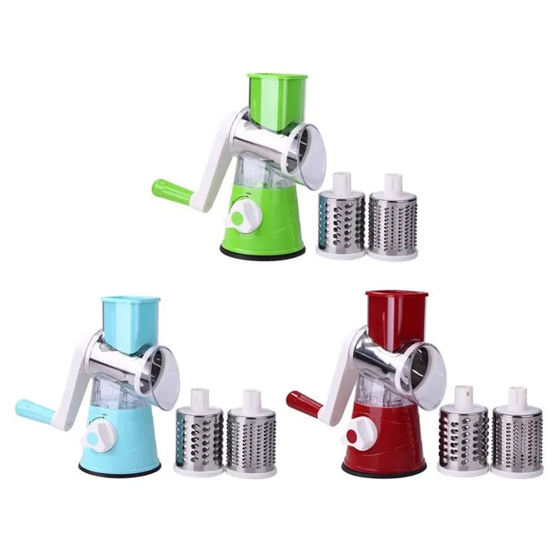 Manual Rotary Cheese Grater for Vegetable Cutter Potato Slicer Mandoline Multifunctional Vegetable Chopper Kitchen Accessories