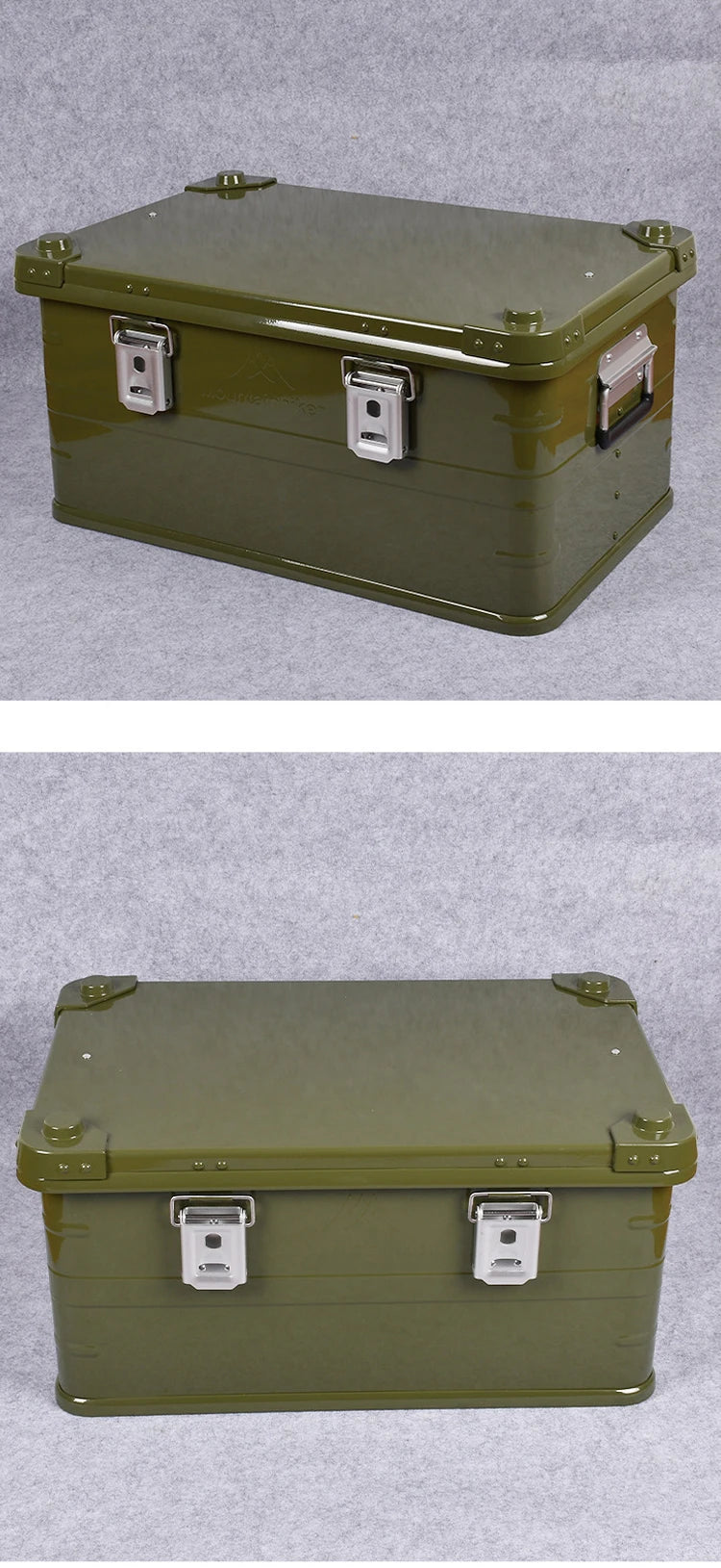 Aluminum Storage Box Luggage Outdoor Travel Box Large Capacity Tools Storage Box Camping Car Portable Luggage Storage Containers