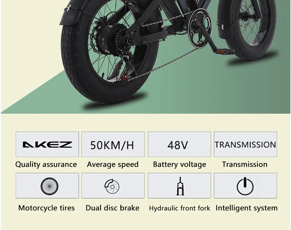 Electric Bicycle 1500W48V60AH High Speed Motor Electric Bike Mountain Off-Road Ebike Hydraulic disc brake motorcycle style Ebike